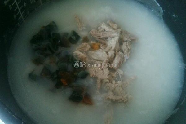 皮蛋瘦肉粥的做法图解6