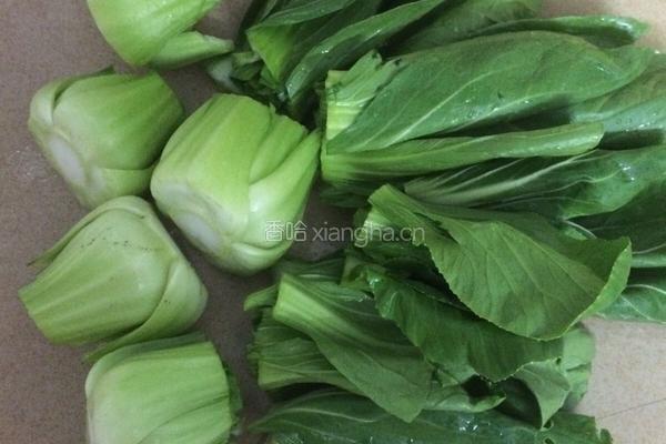 香菇蚝油菜心的做法图解2