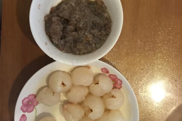 荔枝虾球的做法图解1