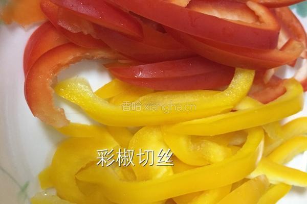 彩椒三丝的做法图解2