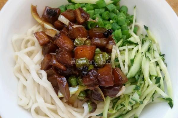 茄子氽面条。的做法图解9