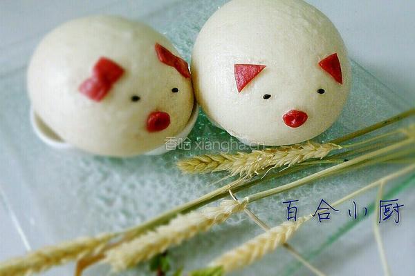 小猪奶黄包的做法图解17