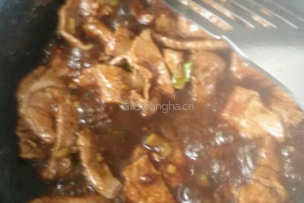 青椒牛肉片。的做法图解5