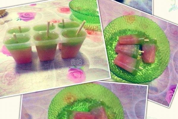 解暑西瓜冰棍的做法图解3