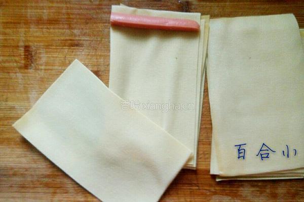 爽口豆卷的做法图解3
