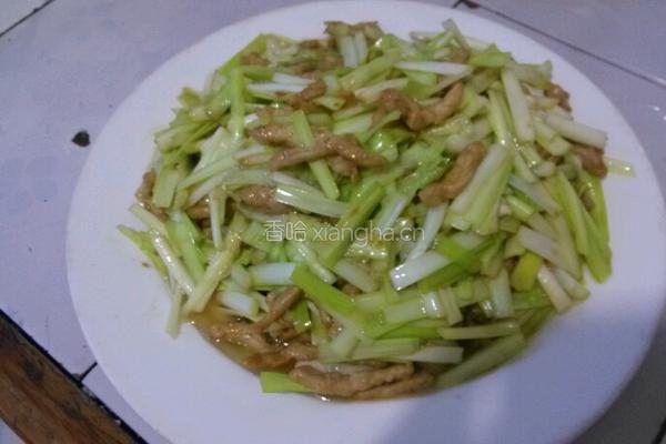 韭黄肉丝的做法图解4