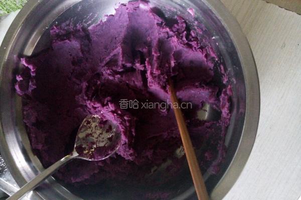 开口紫薯包的做法图解1