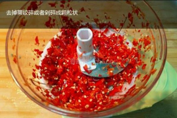 红红剁椒酱的做法图解2