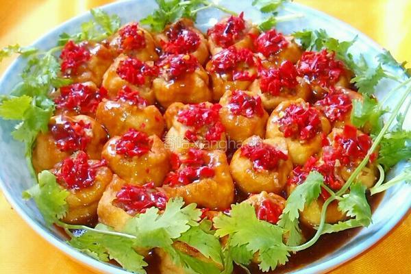 油豆腐酿肉的做法图解11