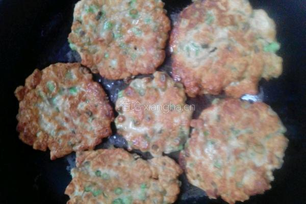 缸豆肉末饼的做法图解7