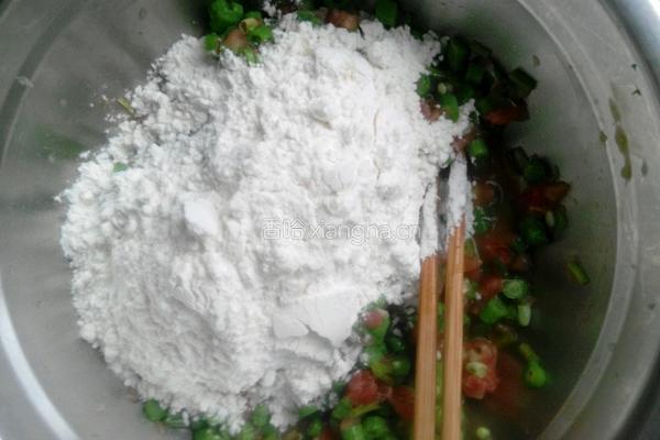 缸豆肉末饼的做法图解5