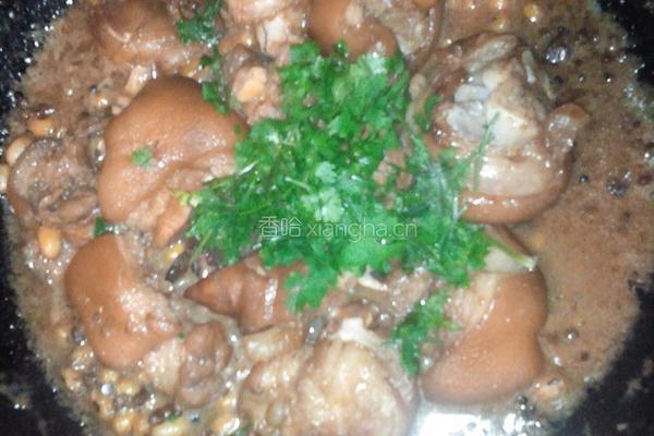 黄豆焖猪蹄的做法图解4