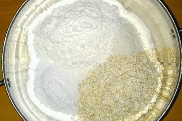 燕麦椰蓉饼干的做法图解2