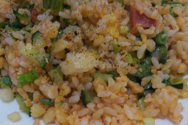 黑胡椒炒饭的做法图解8