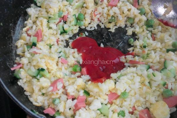 黑胡椒炒饭的做法图解6