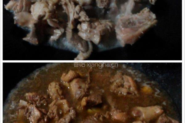 土豆焖鸭的做法图解4