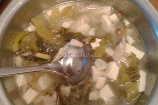 肉丝酸菜豆腐汤
