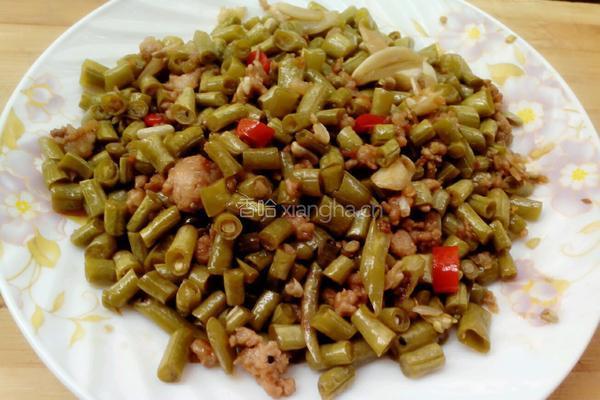 自制酸豆角炒肉末――JIARU 的做法图解4