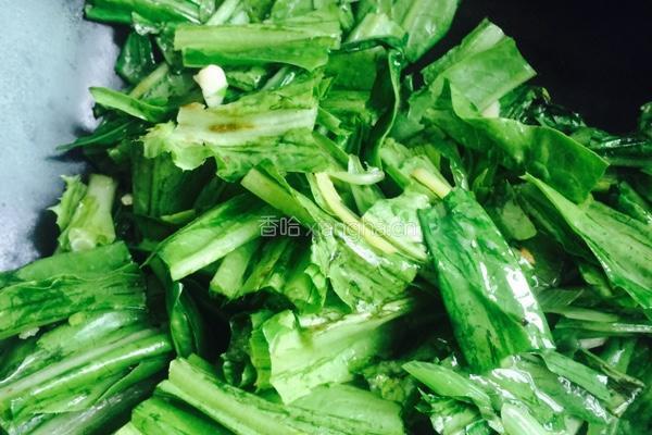 清炒油麦菜的做法图解4