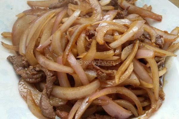 肉丝洋葱。的做法图解5