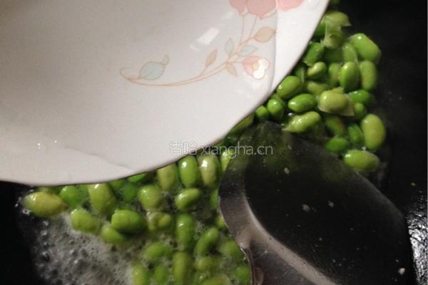 青椒肉丝炒毛豆的做法图解8