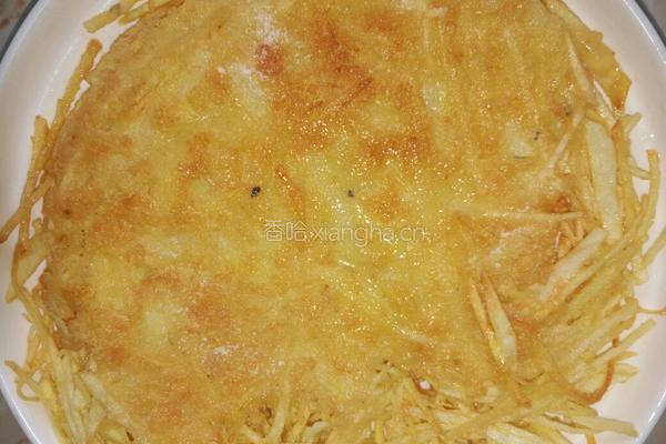 土豆丝蛋饼的做法图解3
