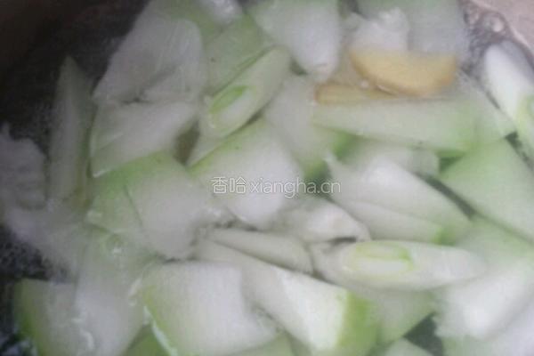 虾仁冬瓜汤。的做法图解4