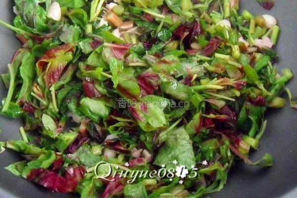 苋菜炒米饭的做法图解6