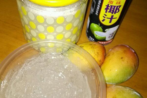 芒果椰汁海石花冻的做法图解1