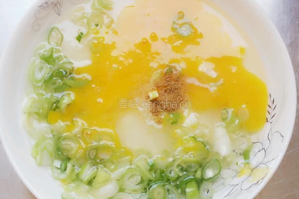 大葱炒鹅蛋的做法图解4