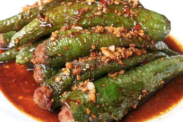 肉酿虎皮青椒