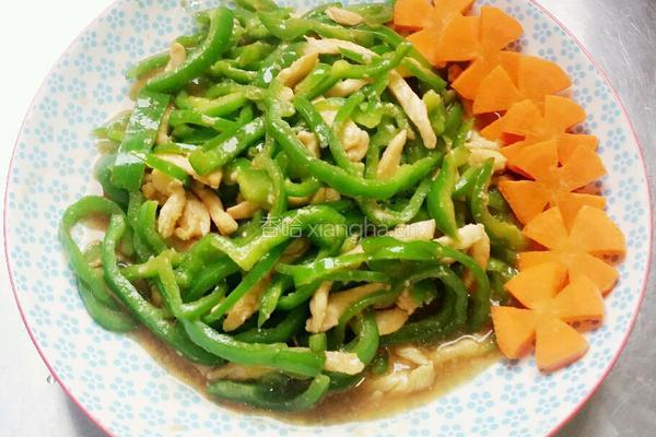 青椒炒肉丝的做法图解6
