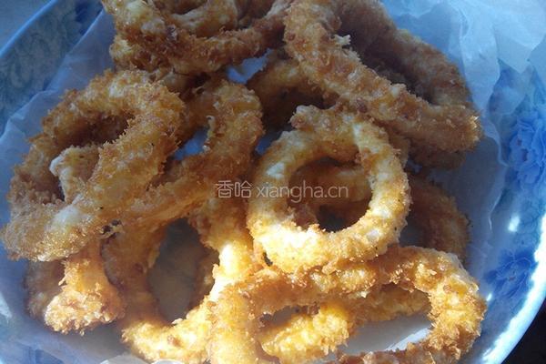 酥香鱿鱼圈的做法图解11