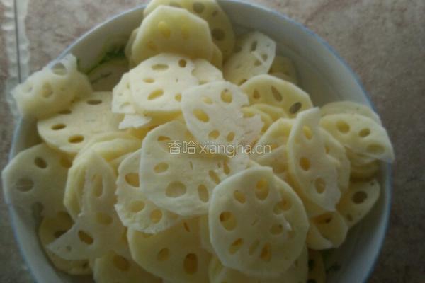 清炒藕片的做法图解2