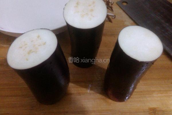 菊花茄子的做法图解3