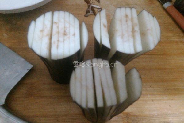 菊花茄子的做法图解4