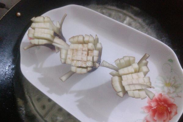 菊花茄子的做法图解6