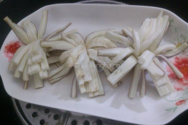 菊花茄子的做法图解7