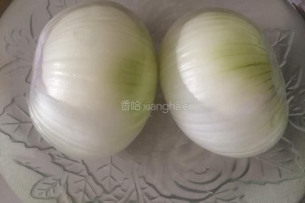洋葱肉丸子的做法图解1