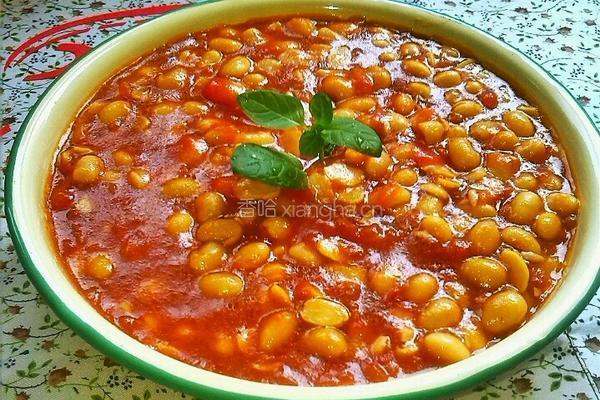 番茄烩黄豆的做法图解10