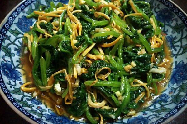 凉拌菠菜金针菇的做法图解8