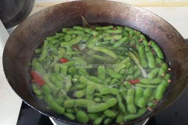 糟卤毛豆的做法图解2