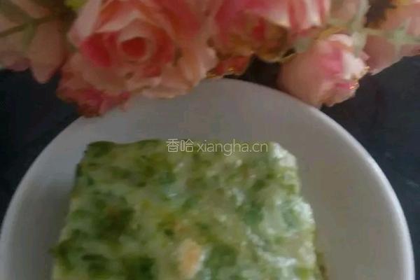 芹菜叶鸡蛋饼的做法图解7