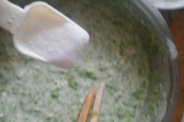 芹菜叶鸡蛋饼的做法图解5