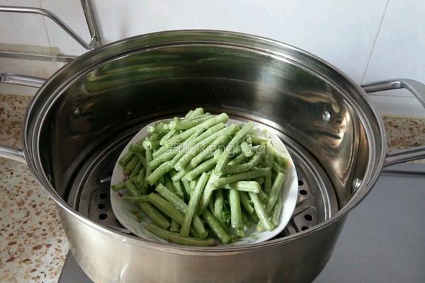 蒸豇豆的做法图解4
