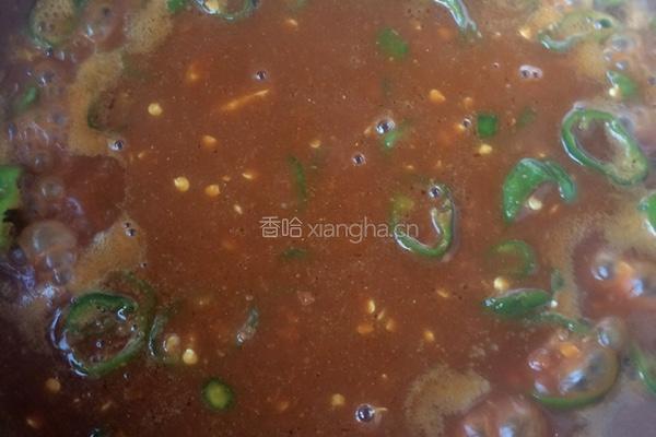 尖椒鸡蛋卤面的做法图解3