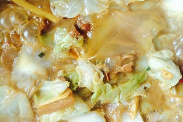 包菜烧肉的做法图解6