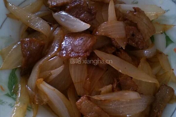 洋葱炒肉的做法图解4