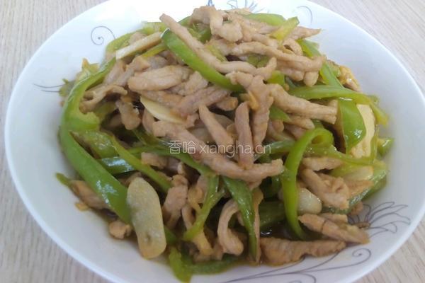青椒炒肉丝的做法图解8