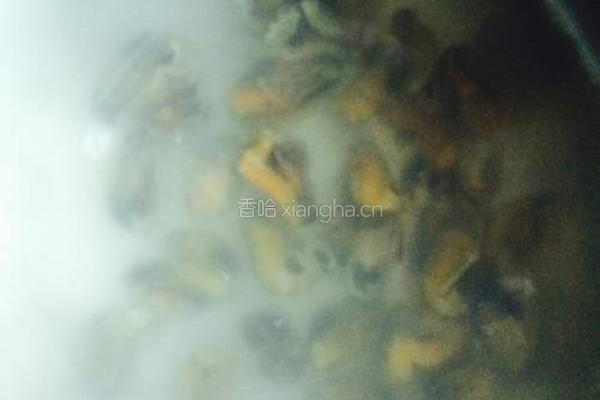 淡菜韭菜苔的做法图解1